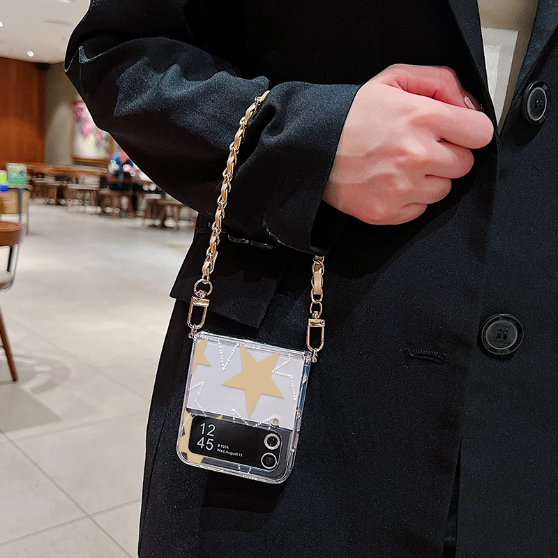 Carcasă transparentă cu cinci colțuri pentru Samsung Galaxy Z Flip 5 6 4 3 5G, silicon moale, pliabilă, pentru Samsung Z Flip6_voghion.com