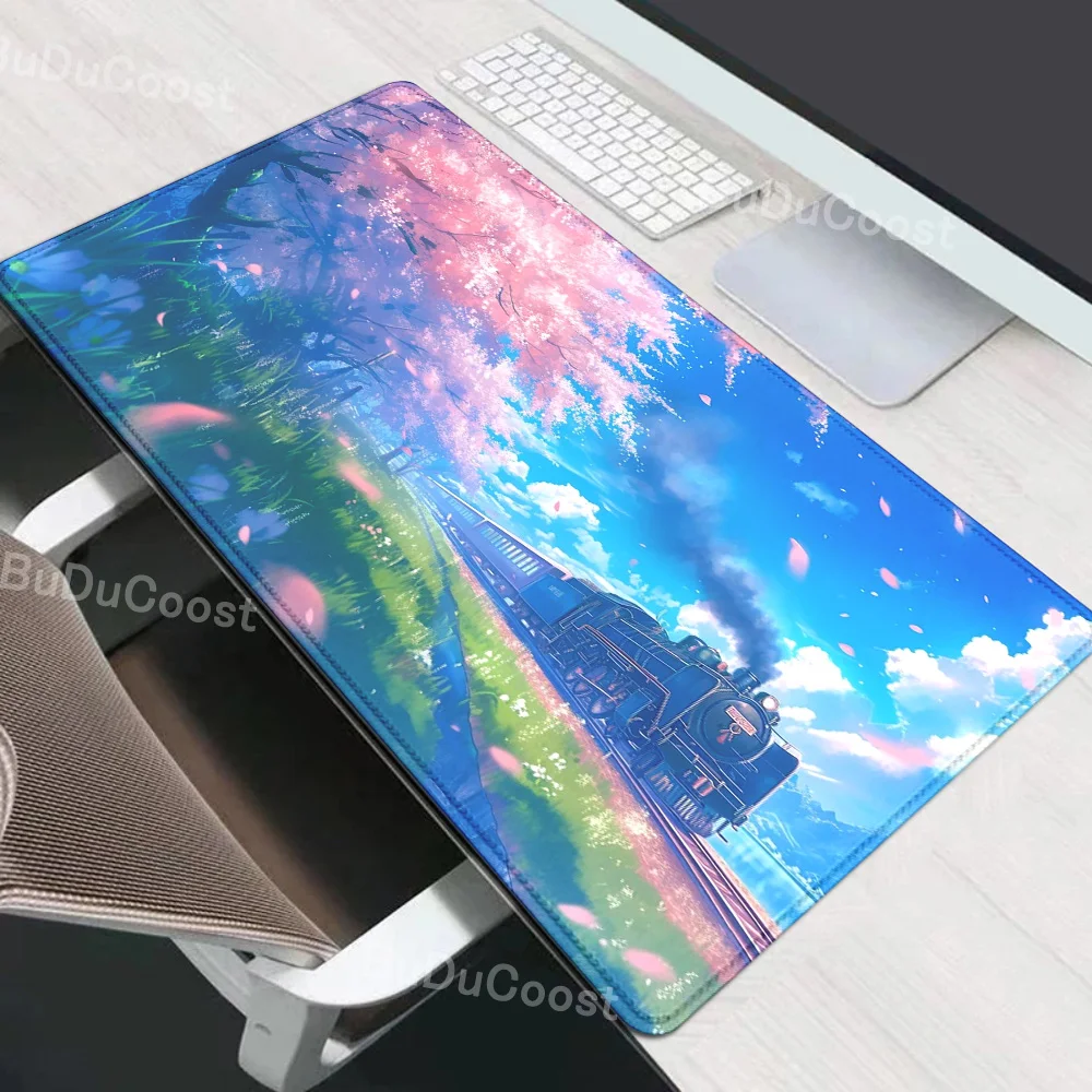 Mauspad Gaming Sakura Japanische Kirschblüte XL Home Neues HD-Mauspad XXL-Tastaturpad Rutschfester Büroteppich Laptop-Mäusepad – Detail 9