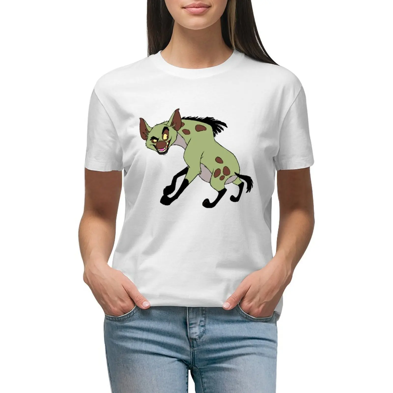 

ed hyena 6 T-shirt summer top plus size tops hippie clothes Women's tee shirt