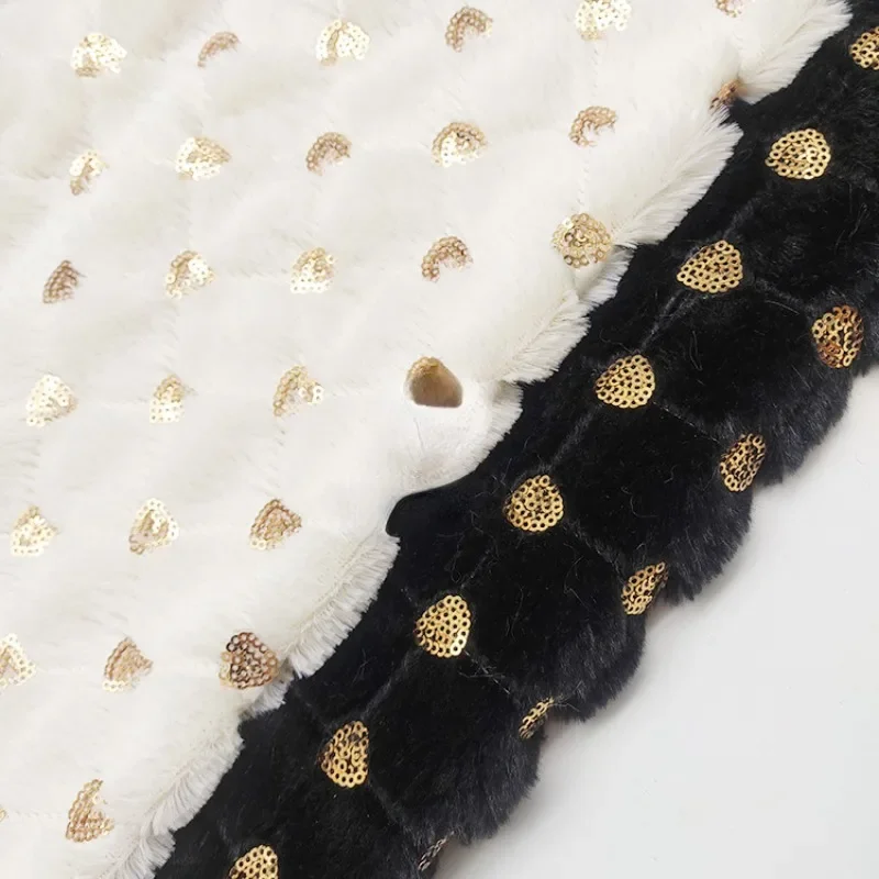 

2023 Pv Velvet Sequined Embroidered Fabric By The Yard Love Plaid Plush Sequin Embroidery Fashion Pillow Cushion