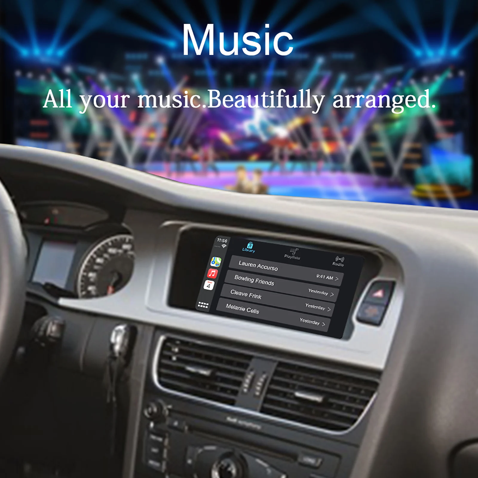 Screen Upgrade Decoder Box muItimedia interface CarPlay Android Auto Retrofit Kit for Audi A4 A5 S5 Q5 A1 Q3 A6 Q7 MMI 3G