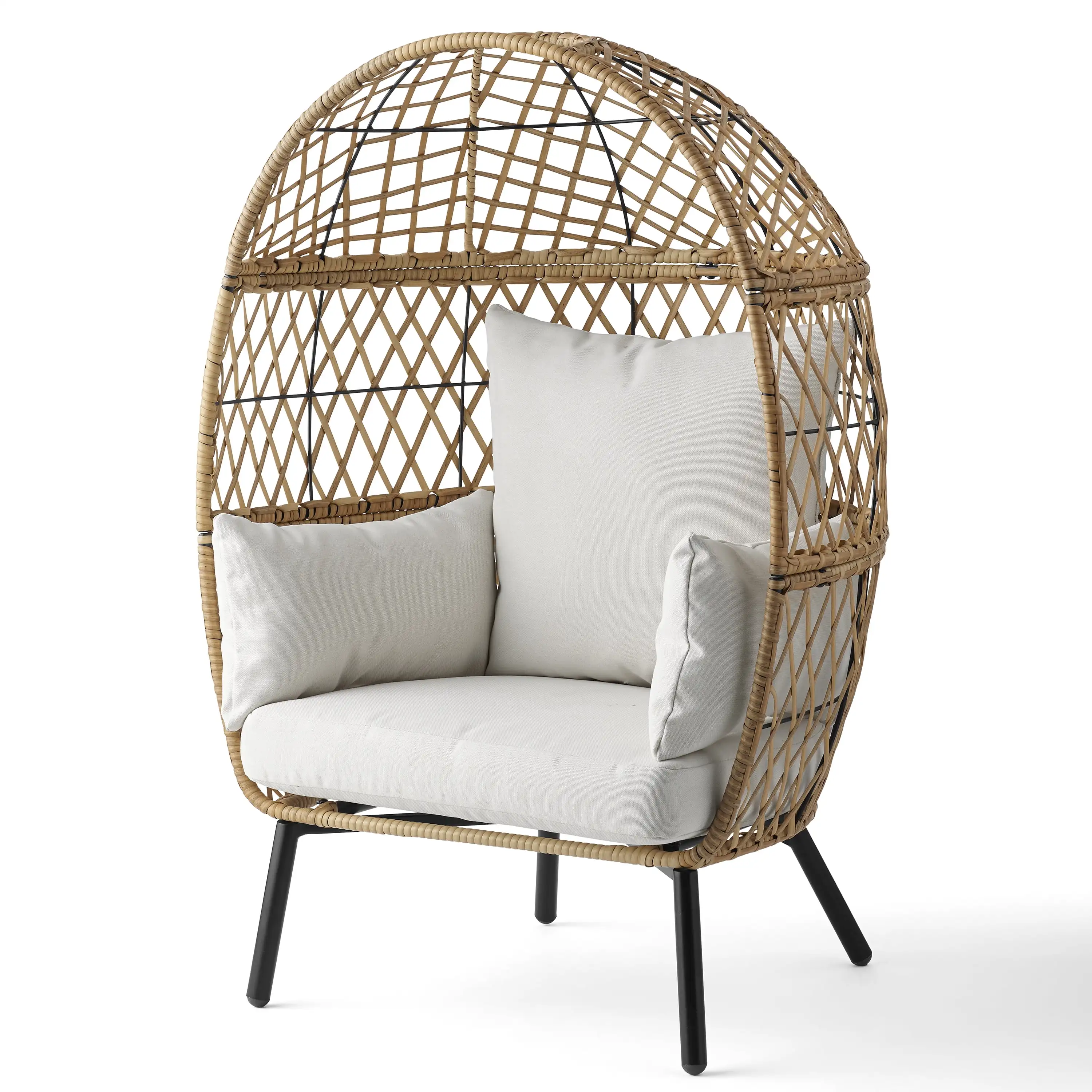 

Better Homes & Gardens Ventura Outdoor Wicker Stationary Kid's Egg Chair, Natural