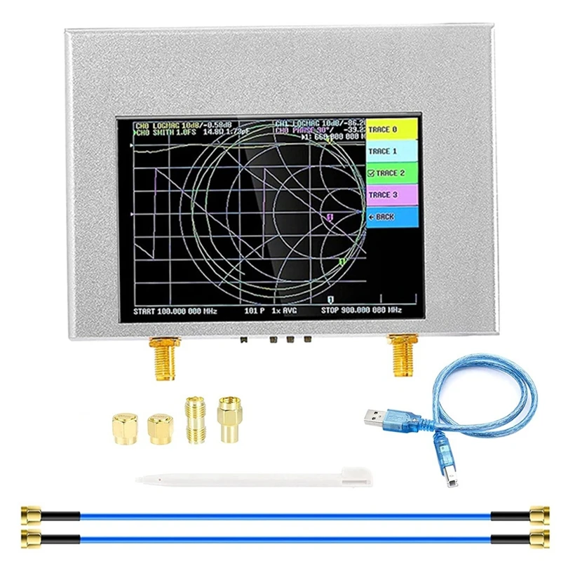 

4 Inch TFT Vector Network Analyzer Nanovna V2 Plus4 50Khz-4Ghz Shortwave HF VHF UHF 70-90DB Network Analyzer