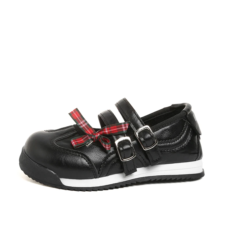 Children Tennis Shoes Princess Detachable Bows 2025 Autumn New Kids Casual Shoes Soft Bottom Girls Sports Shoes Non-slip Trendy