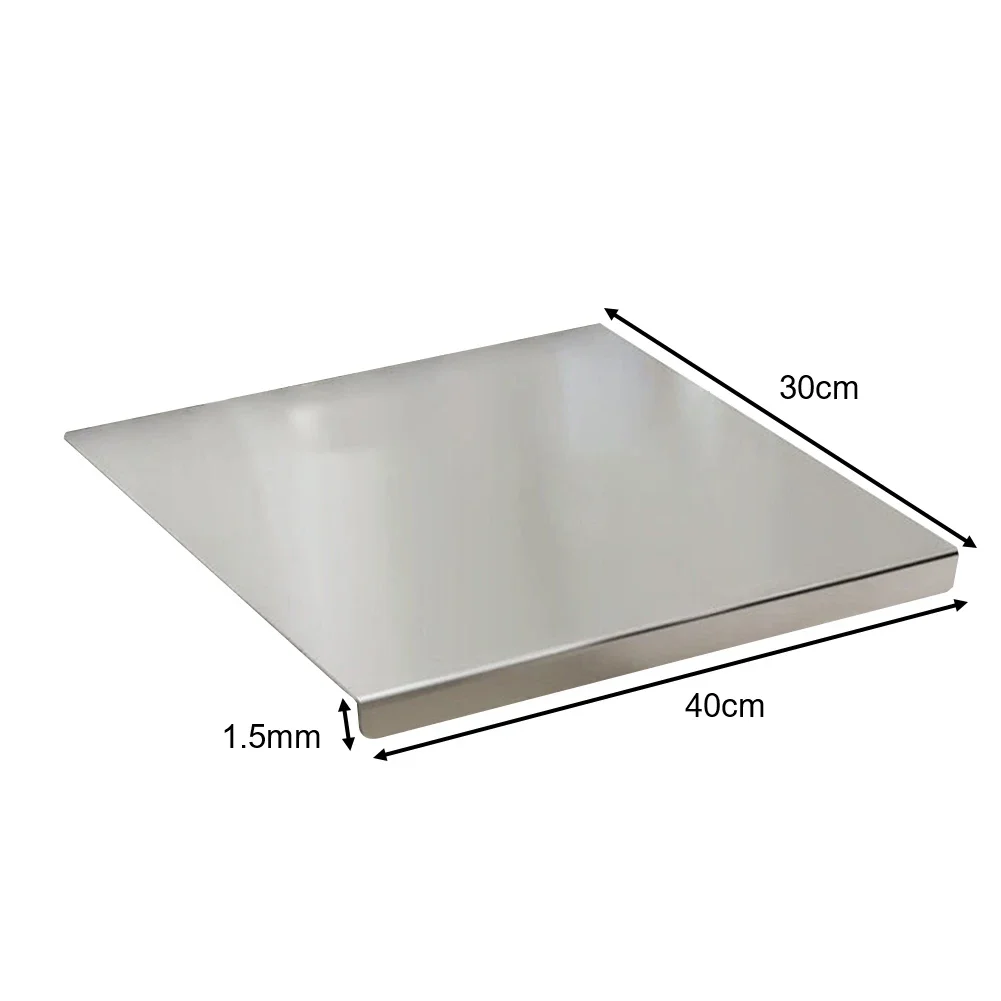 1pc Portable Cutting Board Lip Stainless Steel Fruit Vegetable Pastry Board Slicing Fruits Cutting Meat Kitchen Tools Parts