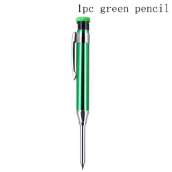 Vibrant Metal Carpenter Mechanical Pencil with Built - in Sharpener and 2B Lead Core (1pc green pencil)