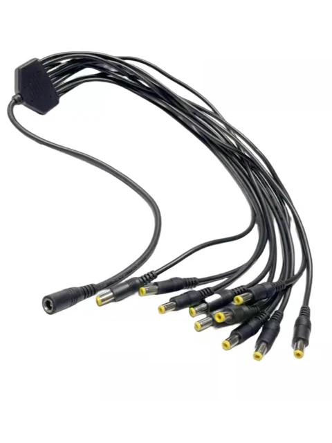 Splitter Cavo DC 5.5mm X 2.1mm 1 A 4 - 30cm Per CCTV, LED Strip, Alimentazione 5V-24V - Foto 3
