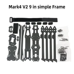 Premium Carbon Fiber FPV Drone Frame Kit for Freestyle and Long-Range Racing (MARK4 V2 9inch)