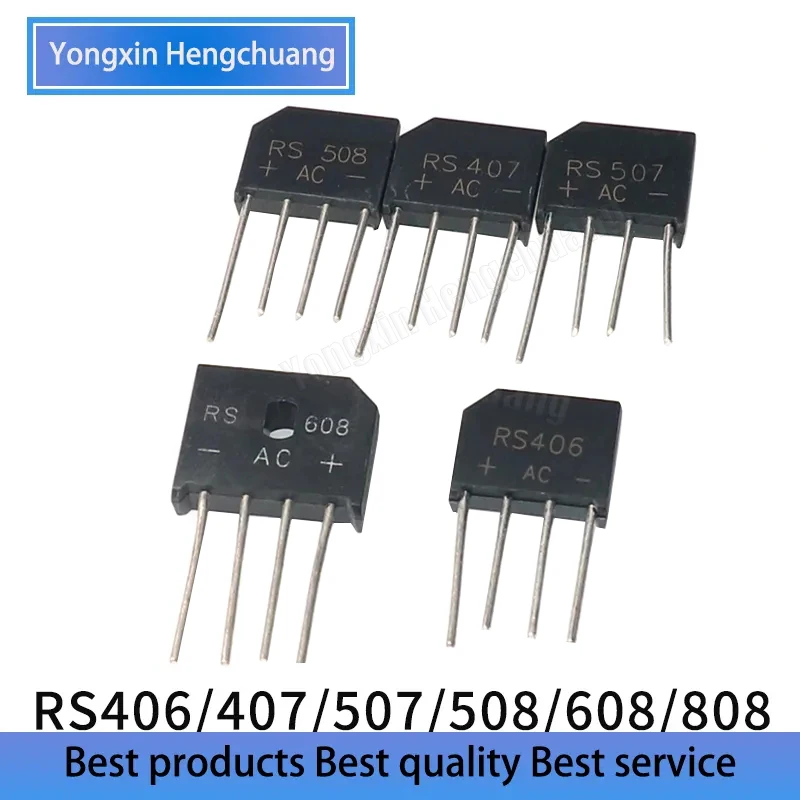 2PCS New RS406 RS407 RS507 RS508 RS608 RS808 rectifier bridge induction ...