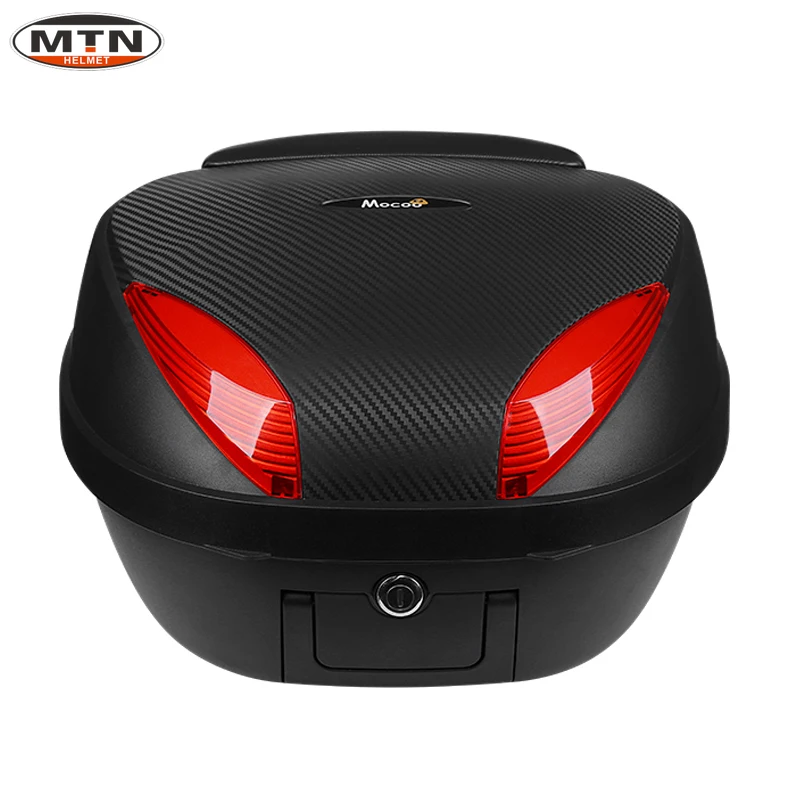 42L Motorcycle Helmet Box Aluminum Top Tail Rear Luggage Storage Tool
