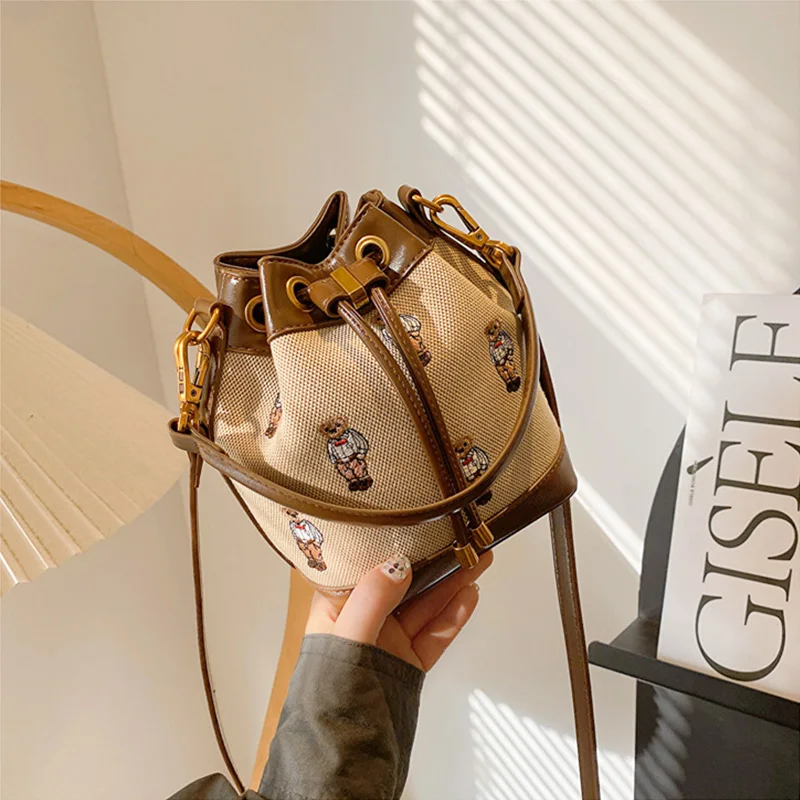 Bucket hand For Women 2024 New Crossbody Messenger Bag High Capacity Handheld Shoulder Bags Bolso de mujer handbags clutch purse