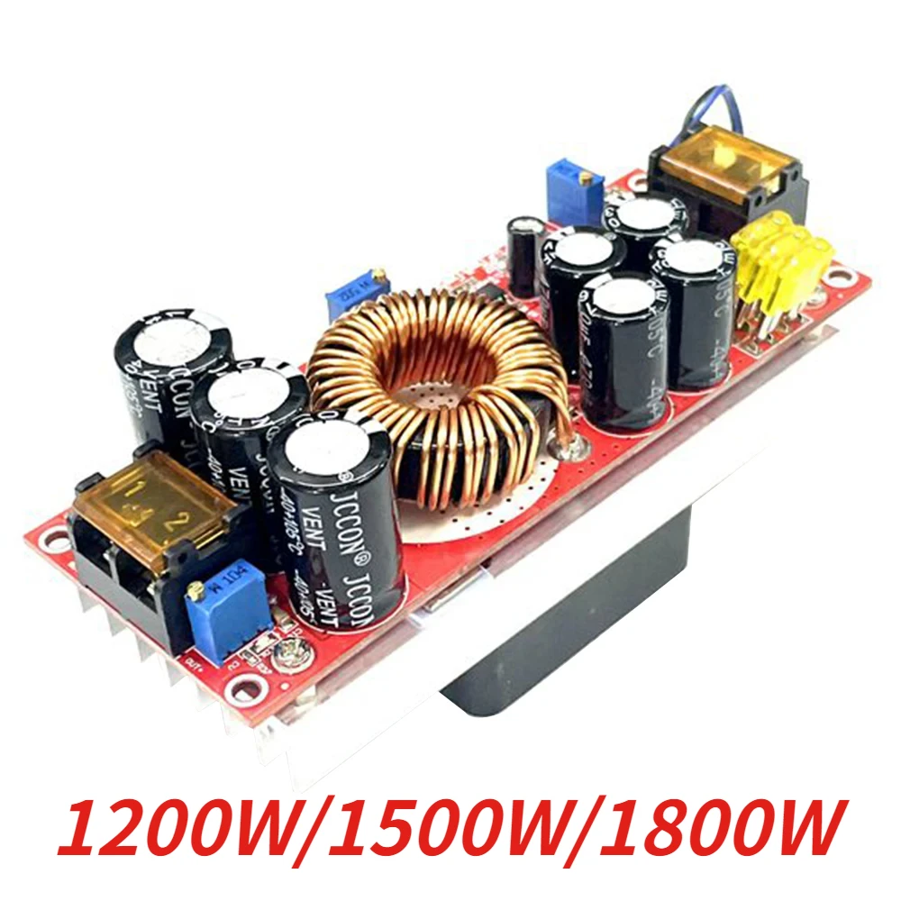 1800W 40A 1500W 30A 1200W 20A DC-DC Boost Converter Step Up modulo di alimentazione 10-60V a 12-90V caricatore di tensione regolabile