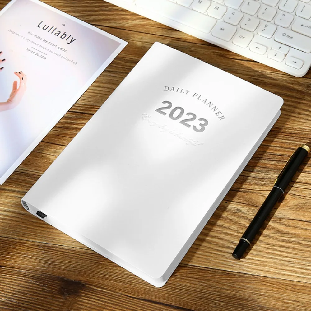 Work Planning Time Management Office Supplies Business Notepad Agenda Planner 2023 A5 Notebook Yearly Calendar