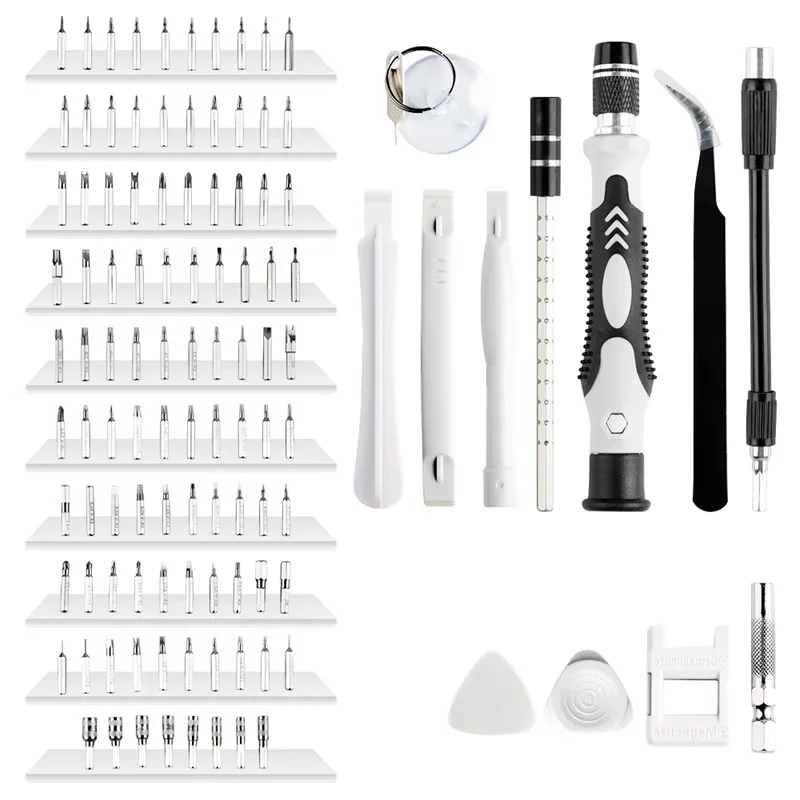 Computer Repair Kit 115 in 1 Magnetic Laptop Screwdriver Kit Precision Screwdriver Set Small Impact Screw Driver Set with Case