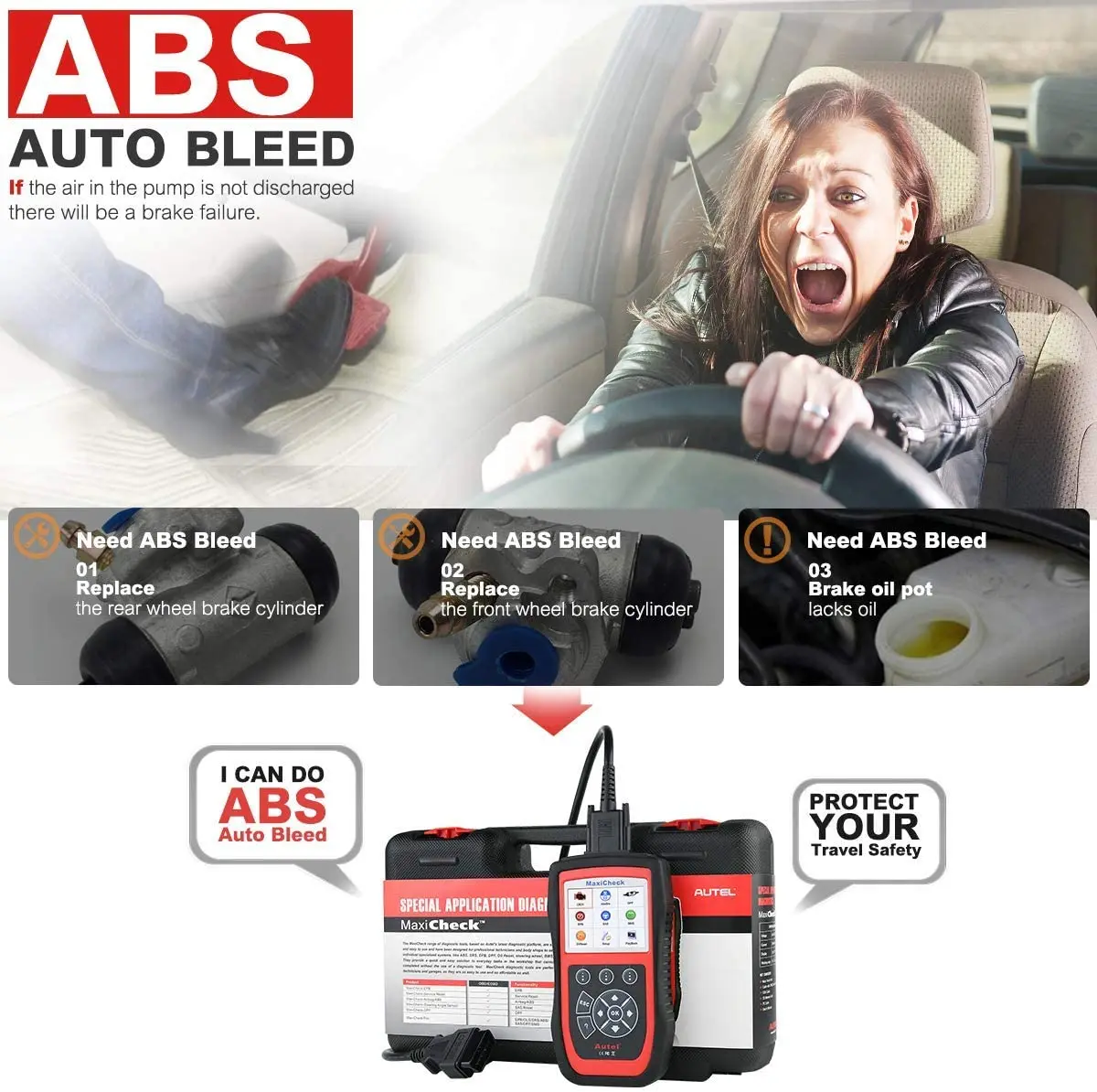 car battery charger price Autel MaxiCheck Pro ABS Autobleed OBD2 Diagnostic Tool With ABS/ SRS/BMS/DPF/EPB/Oil Reset/SAS Same as AL519/ML519 Code Reader auto battery charger