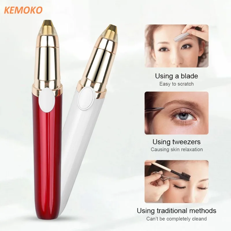 

Electric Eyebrow Trimmer Women Hair Removal Eye Brow Epilator Mini Security Shaper Shaver Painless Hair Removal Beauty Trimmer