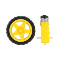 Geared Motor DC3V-12V DC for Four-Wheel Drive Toy Car/Robotic Body/Aircraft Toys and Plastic Tire Wheels 4