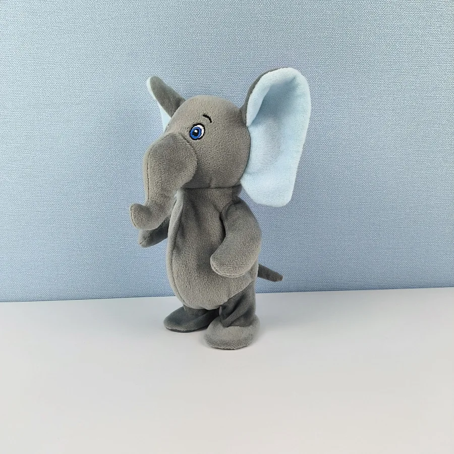 Animated Walking Elephant Plush Toys Electric Singing with Moving Ears