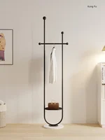 Household Simple Floor Clothes Rack Living Room Entrance Bag Coat Rack Modern Light Luxury 1