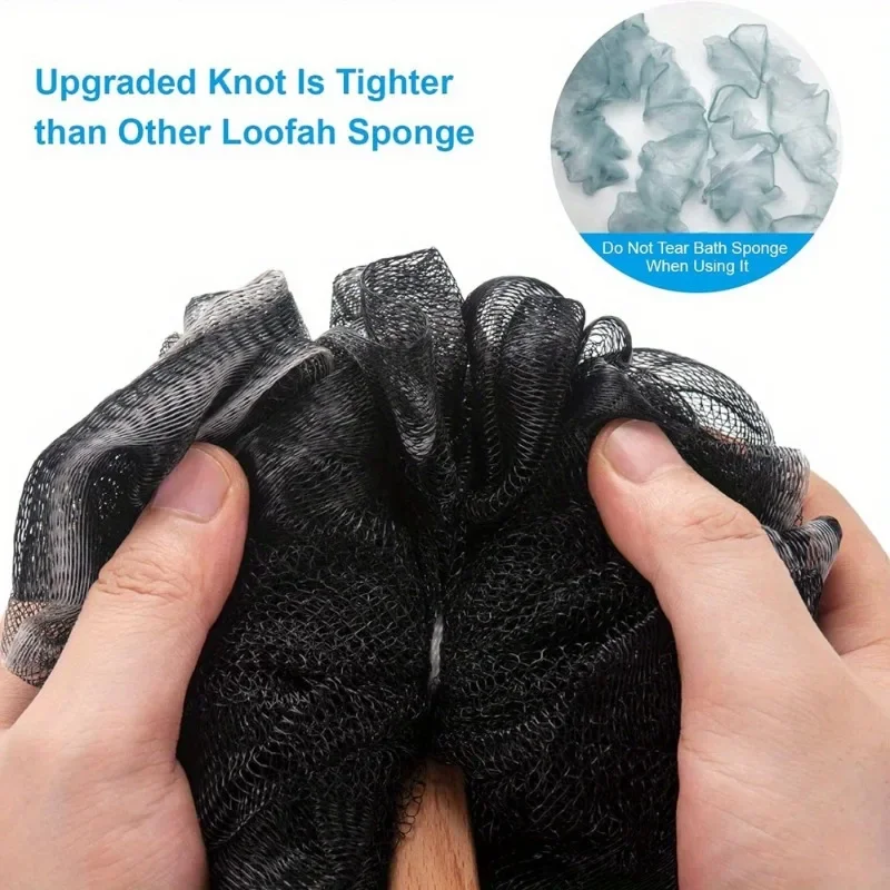 Soft Mesh Long Handle Loofah Body Brush - Ergonomic Back Scrubber
