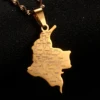 Colombia Pendant Chain for Women Girls Stainless Steel Country Map Jewelry Colombia 3