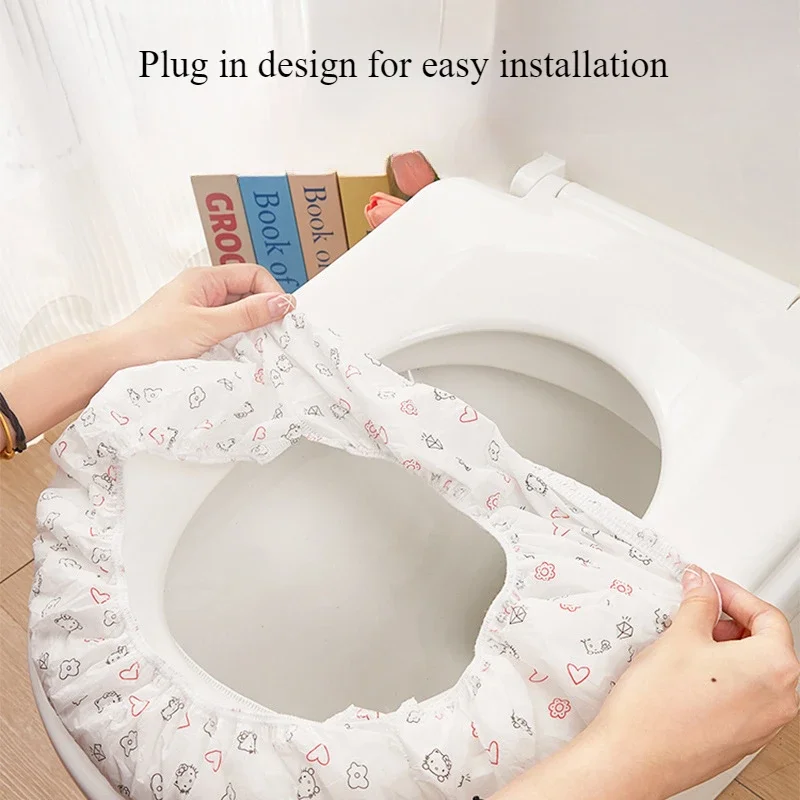 Disposable Toilet Seat Covers-Sanitary Shields for Travel, Bathroom toilet cover-Individually Wrapped for Convenience