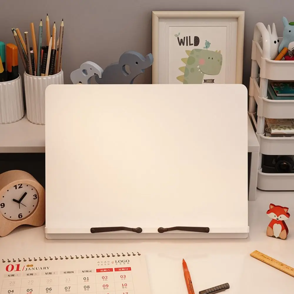 조절 가능한 나무 독서대 접이식 미끄럼 방지 독서 받침대 태블릿 다중 포지션 페이지 페이퍼 클립 포함 데스크탑 북 라이저