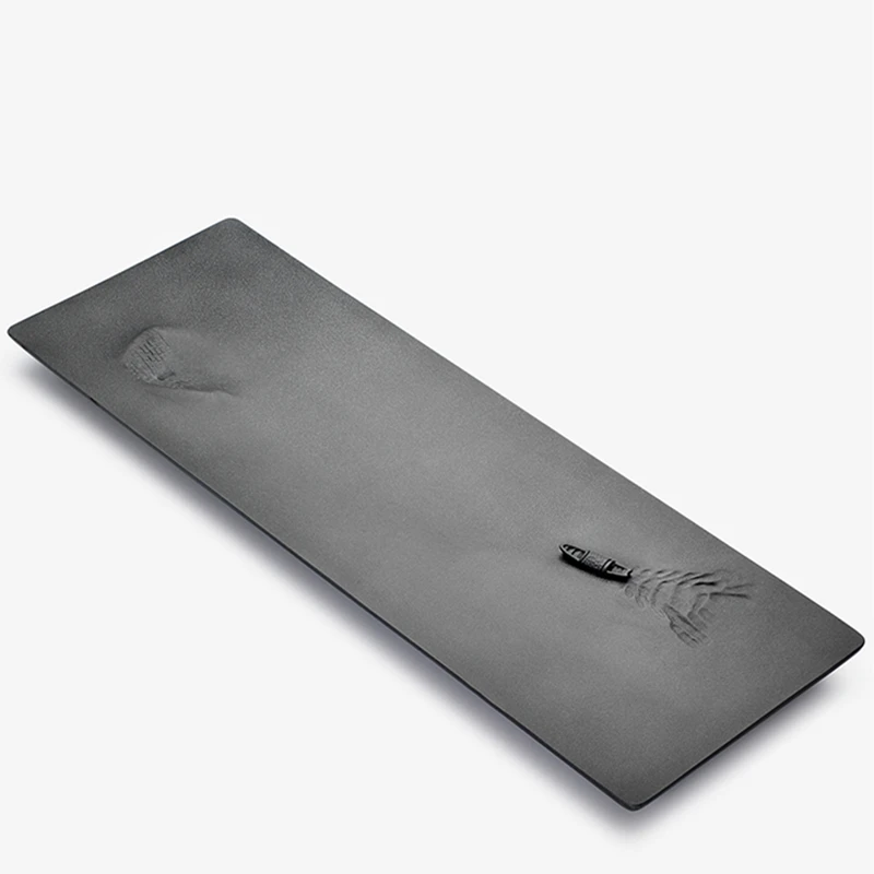 

high quality heavy stone tea tray water draining system serving trays for kungfu tea set complete stone tea table large 80*30cm