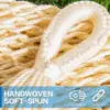 Mayan Hammock Handwoven XL Thick Soft Rope Hammocks for Outdoor Indoor  Max 600 lbs Capacity  Tree Straps Carabiners 5