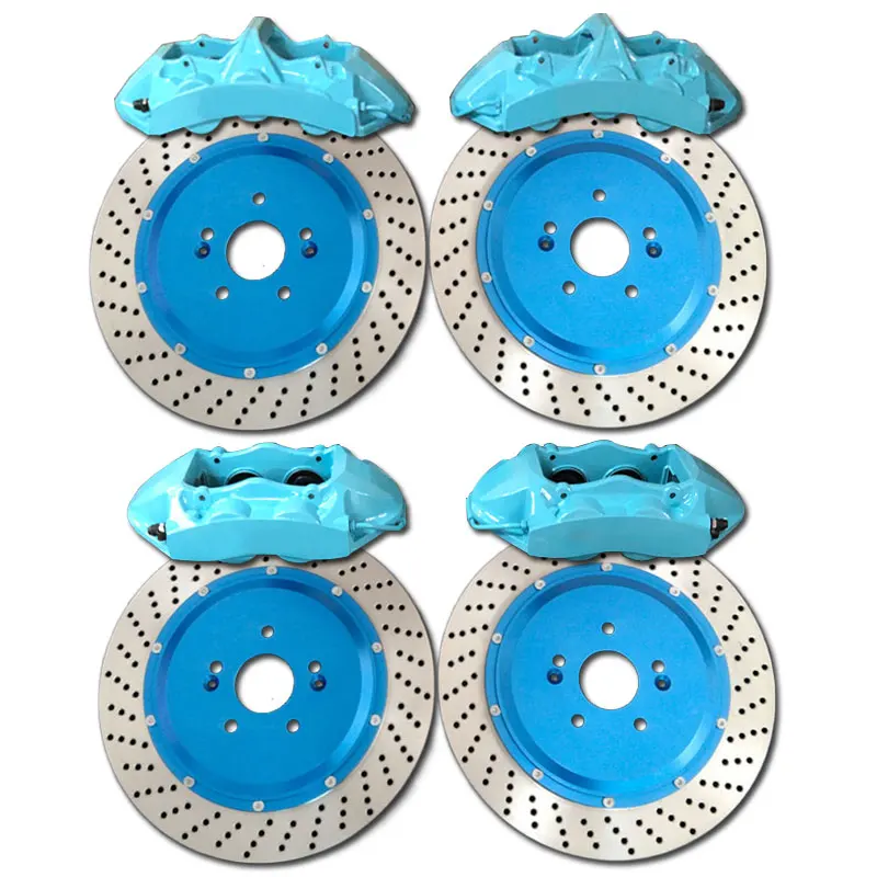 

Modified Aluminum Alloy GT6 GT4 Big Brake Caliper Drilled Disc Rotor 18 inch Front Wheels for Honda Civic