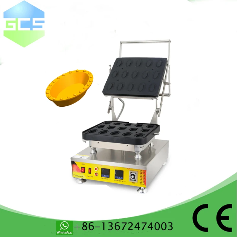 Model 816 Electric 110v 220v 14pcs Mini Triangle Egg Tart Shell Baker Maker Machine Commercial Nonstick