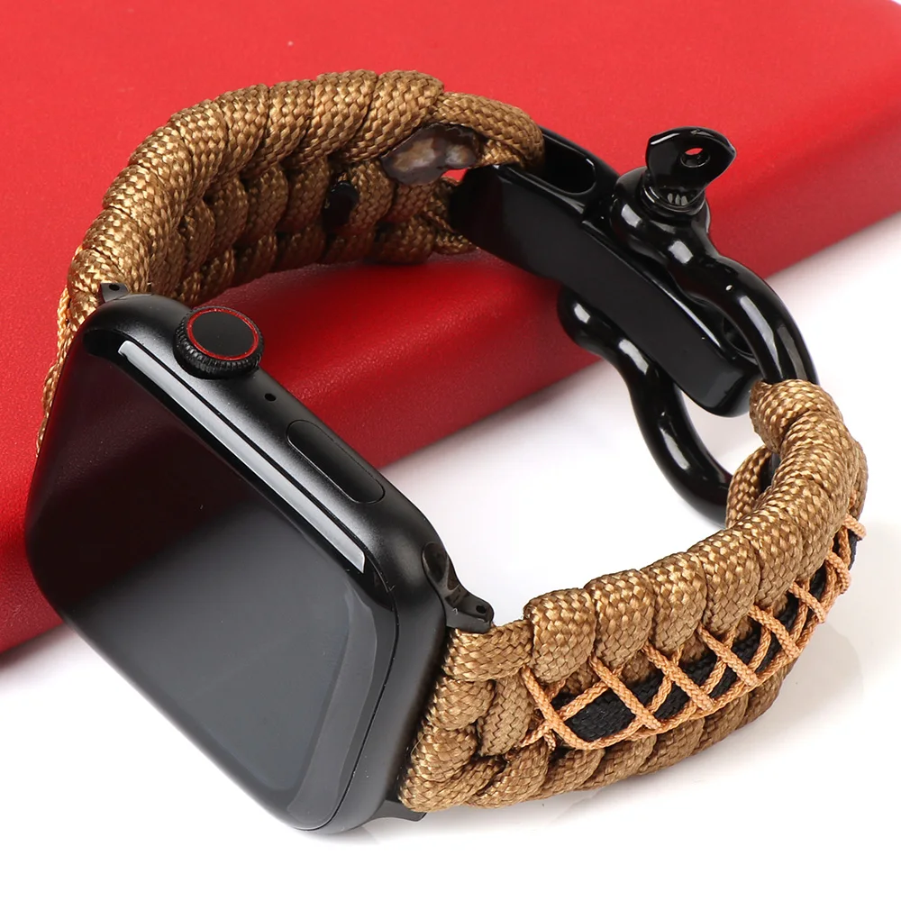 Outdoor Rope Band with Black Metal Buckle