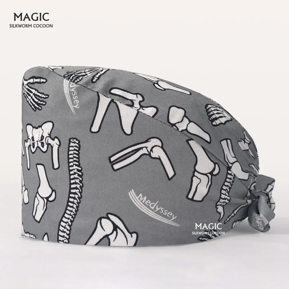 Medical Surgical Hats Printed Doctors Medical Nurse Operating Room Caps For Men and Women Pet grooming nursing Hats Work Scrub