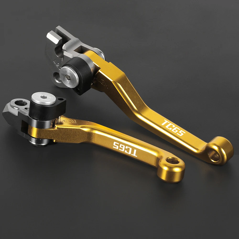 

TC65 Motocross CNC Aluminum Pivot Brake Clutch Levers Parts For HUSQVARNA TC 65 2017 2018 Dirt Bike Handle Hand Grip Handlebar