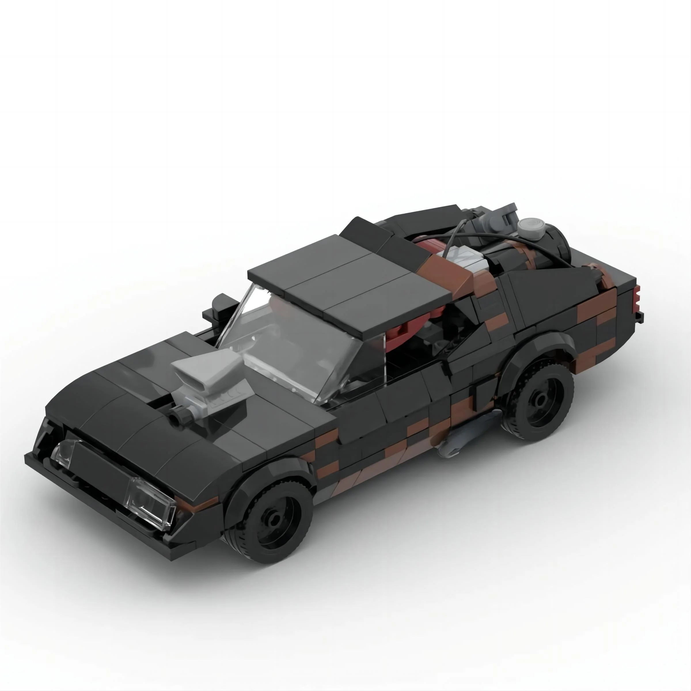 Mad Max Insane Car Model Building Blos Toy for Boys Assembly nce Development Road to Madn Racing Car Playset