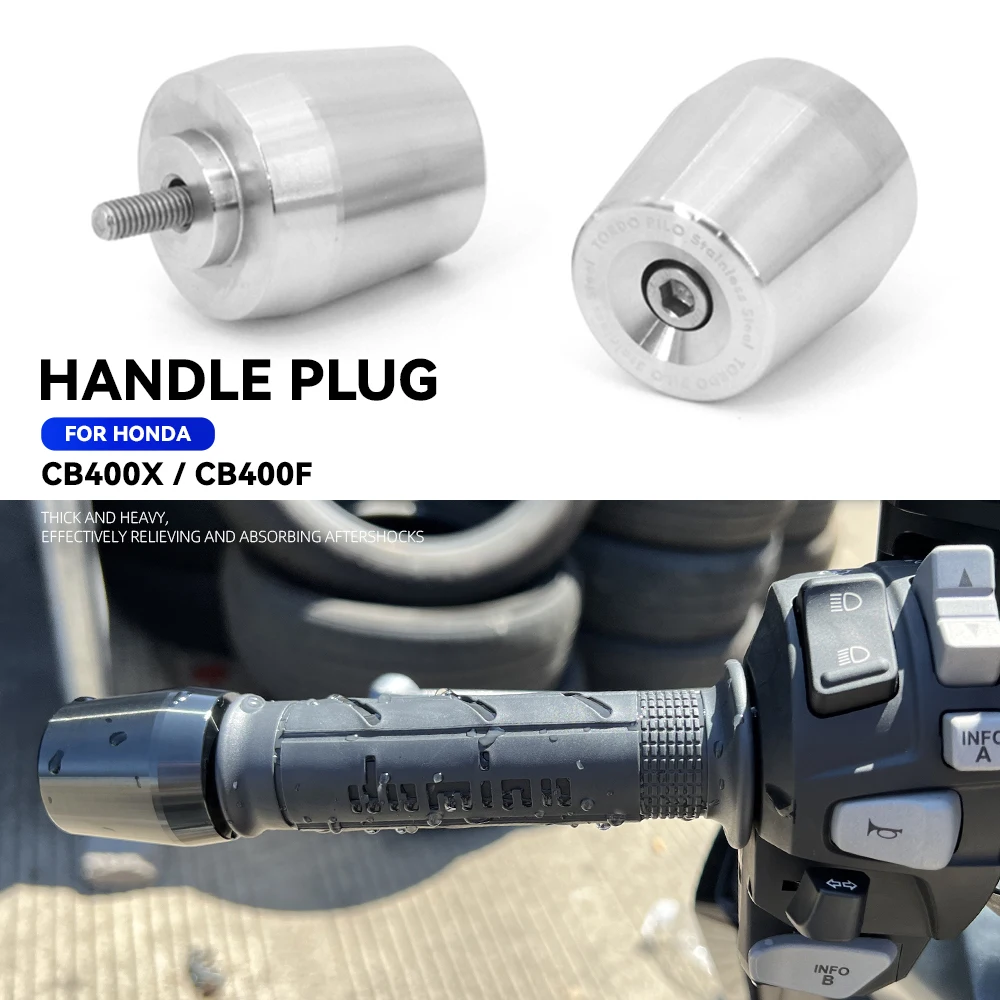 

Черные/серебряные наконечники Руля Мотоцикла, наконечники руля, наконечники руля, весы, ЧПУ заглушки для HONDA CB400F CB400X CB 400 F CB 400X
