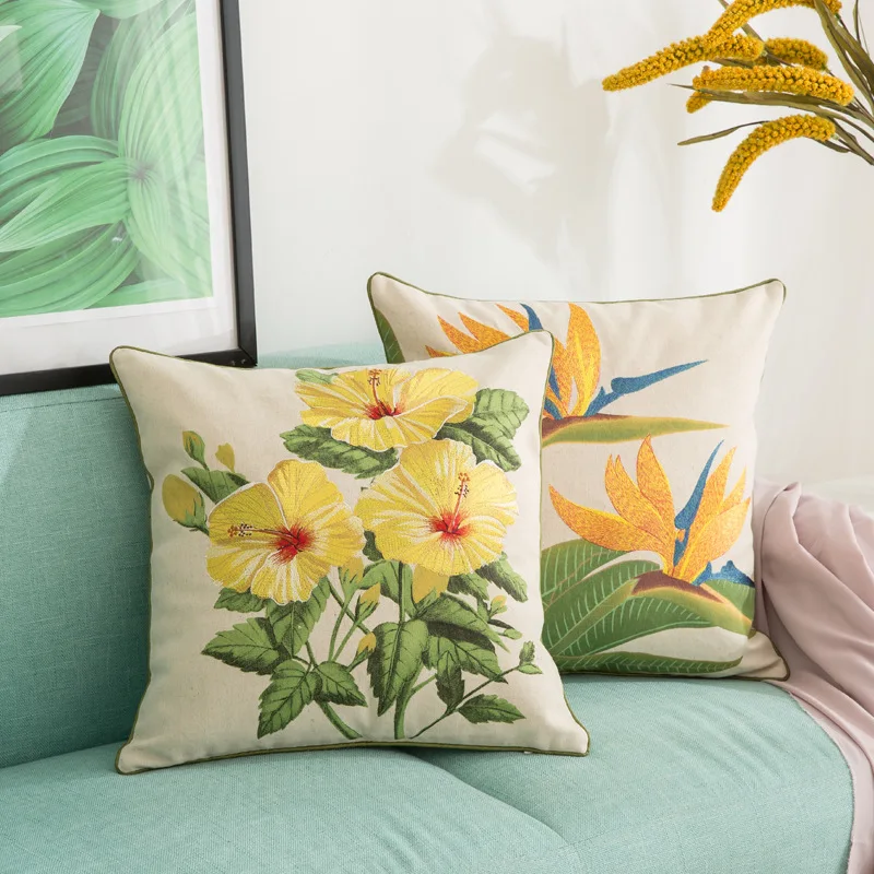 Set di 2 federe decorative per cuscini da 45,7 x 45,7 cm, per divano letto, decorazione auto per casa, ufficio, campo naturale e girasole