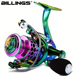 Advanced Spinning Fishing Reel with CNC Metal Rocker, 22LB Max Drag, Ideal for Freshwater and Saltwater (Multi-Color)