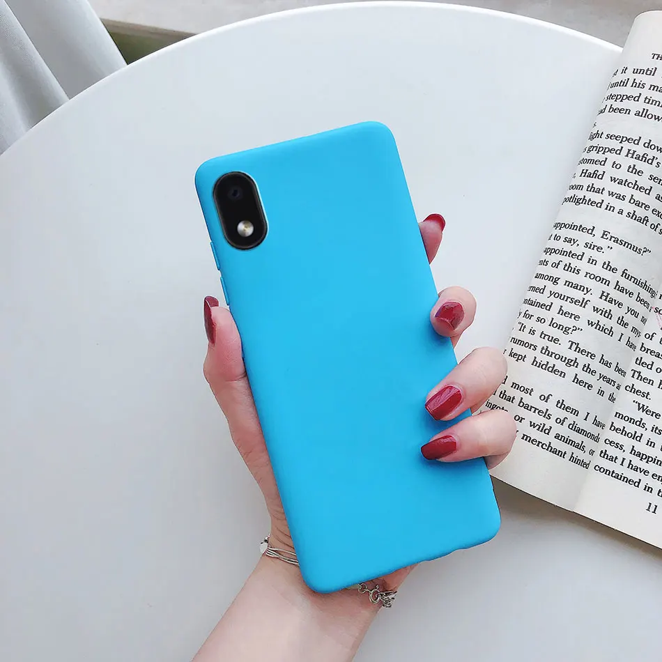 Sleek Black Matte Silicone TPU Phone Case