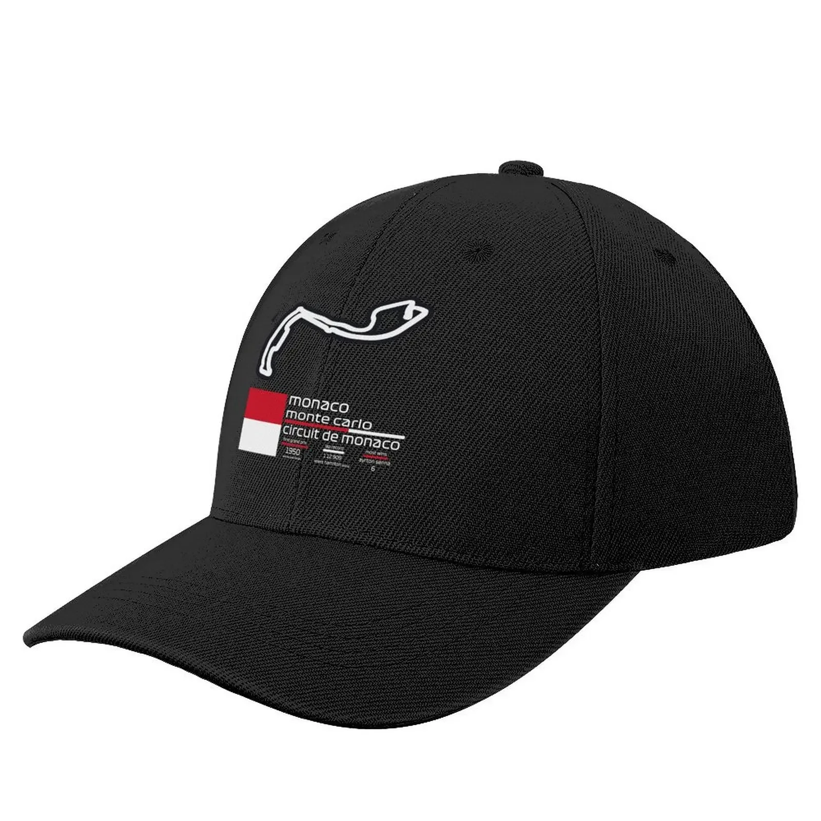 

Monaco F1 Records (Circuit de Monaco) Baseball Cap Hat Baseball Cap black Fishing cap Men Luxury Brand Women's