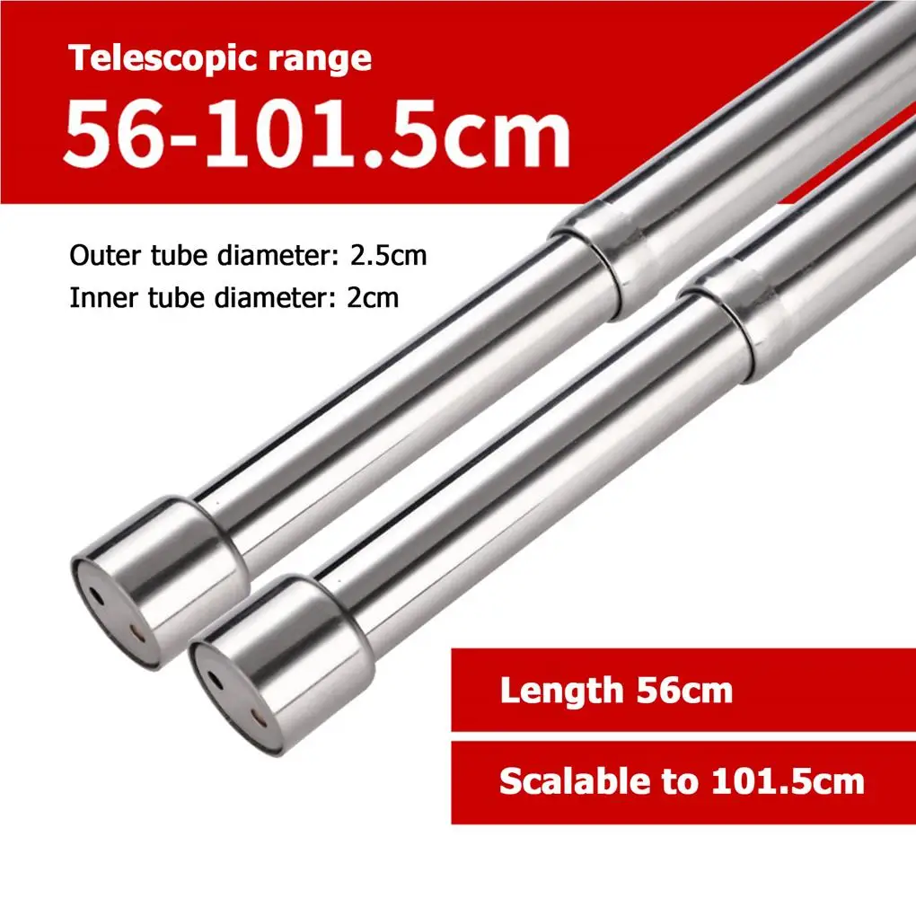 

Telescopic Wardrobe Rod Professional Closet Clothes Pole Hardware