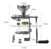 Manual Small Oil Press Machine Soybean Oil Extractor Peanut Sesame Seed Oil Presser For Home Use 2
