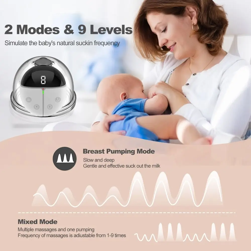 Wireless Rechargeable Electric Breast Pump for Women