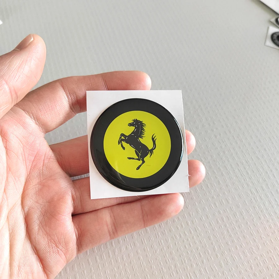 Luxe sportstuur decoratie sticker voor Ferrari interieur styling