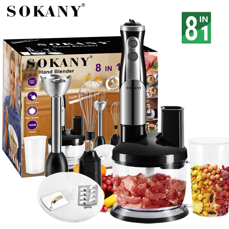 Hand Immersion Blender Immersion Blender Electric Hand Blender 1000 Watt Handheld Kitchen Gadget for Soup Smoothie Puree Baby Food