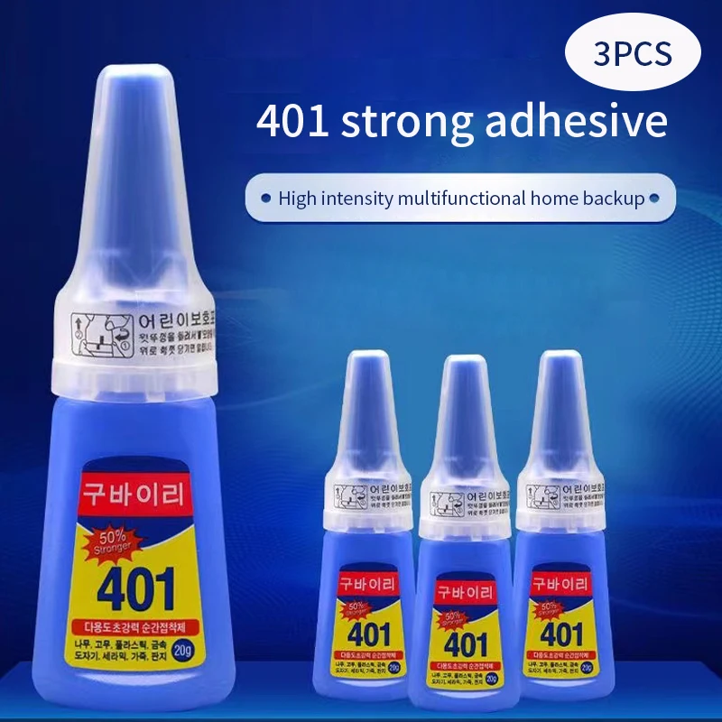 401GlueInstantFastAdhesiveStrongerSuperGlueMultiPurposeFixSuperStrongLiquid