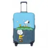 Snoopy Cartoon Anime Print Suitcase Cover Cruise Trip Vacation Strectch Luggage Supplies Protector 2