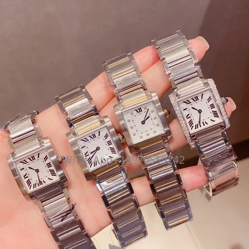 

Women's Watch Fashion Luxury Brand Elegant And Simple Quartz Waterproof Watch French Square Tank Top 316L Stainless Steel Band