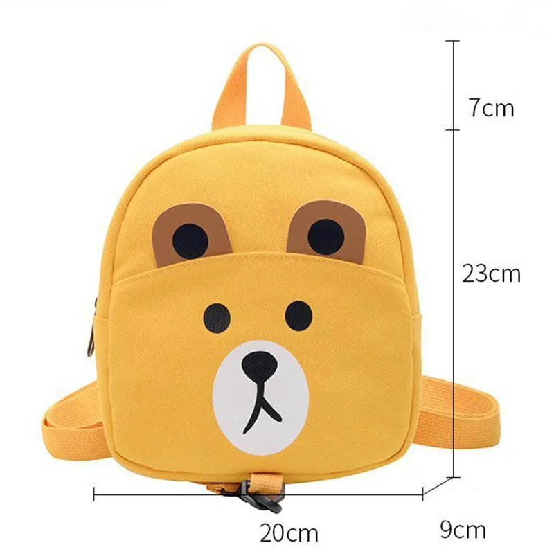 Child Cartoon Safety Harness Adjustable Backpacks School Bag Bear Toddler Kids Backpack Children Girls Boys Anti-lost Backpacks