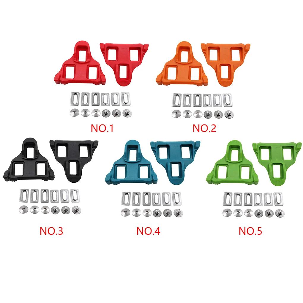 Road Bicycle Pedal Cleats Set Mountain Bike Lock Pedal Kit Easy to Set up Hex Wrench Cycling Accessories ABS Metal Cn origin